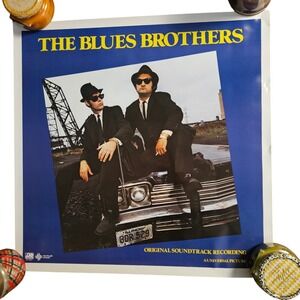 The Blues Brothers Original Soundtrack‎ Vintage 1980 Promo Poster 24x24 Atlantic